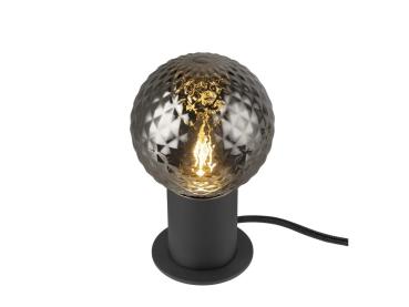 VARYT, Tischleuchte, rund, 1x max. 6 W, E14, schwarz