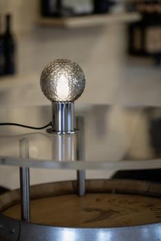 VARYT, Tischleuchte, rund, 1x max. 6 W, E14, schwarz