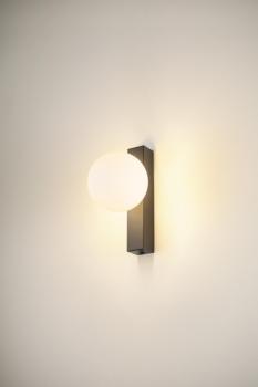 SUN, Wandaufbauleuchte, eckig, 1x max. 40 W, LED-Leuchtmittel, G9, PHASE, schwarz