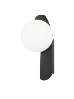 Preview: SUN, Wandaufbauleuchte, rund, 1x max. 40 W, LED-Leuchtmittel, G9, PHASE, schwarz