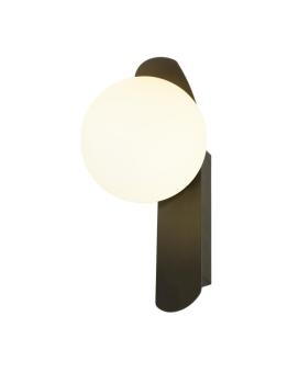 Preview: SUN, Wandaufbauleuchte, rund, 1x max. 40 W, LED-Leuchtmittel, G9, PHASE, schwarz