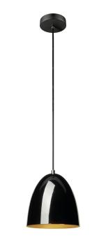 PARA CONE 20, Pendelleuchte, Pendellänge 250 cm, E27, 1x max. 60 W, schwarz / gold