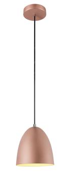 PARA CONE 20, Pendelleuchte, Pendellänge 250 cm, E27, 1x max. 60 W, kupfer / weiß