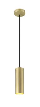 ENOLA®, Pendelleuchte, Pendellänge 150 cm, E27, 1x max. 50 W, matt gold