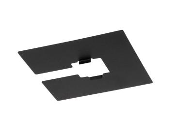 1~ SYSTEM, Abdeckung, L: 10 B: 10 cm, schwarz