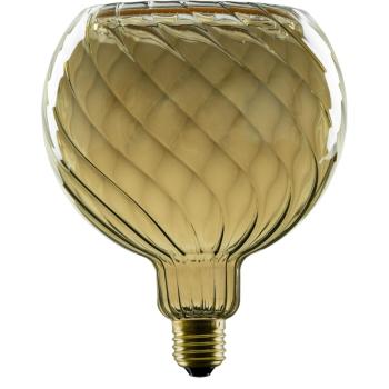 Preview: LED Floating Globe 150 twisted, LED-Leuchtmittel, smokey grey, E27, PHASE, 6 W, 1900 K