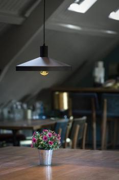 LED Globe 125 2x slanting Soft Curve, LED-Leuchtmittel, smokey, E27, PHASE, 6 W, 1900 K