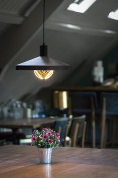 LED Globe 125 2x slanting Soft Curve, LED-Leuchtmittel, smokey, E27, PHASE, 6 W, 1900 K