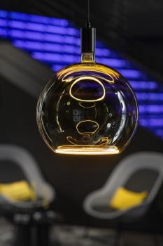 Preview: LED Floating Globe 300, LED-Leuchtmittel, smokey black, E27, PHASE, 8 W, 1900 K