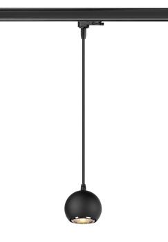 Preview: LIGHT EYE® 90, 3~ Pendelleuchte, GU10, Pendellänge 150 cm, 1x max. 6 W, matt schwarz