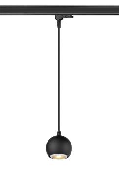 Preview: LIGHT EYE® 90, 3~ Pendelleuchte, GU10, Pendellänge 150 cm, 1x max. 6 W, matt schwarz