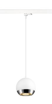 Preview: LIGHT EYE® 150, 3~ Pendelleuchte, GU10, Pendellänge 150 cm, 1x max. 13 W, matt weiß