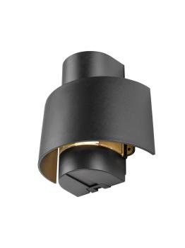 PHOTONI CYL, Wandaufbauleuchte, zylindrisch, 1x max. 13 W, E27, schwarz