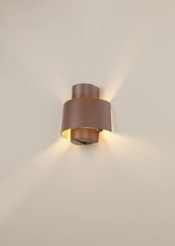 PHOTONI CYL, Wandaufbauleuchte, zylindrisch, 1x max. 13 W, E27, rost