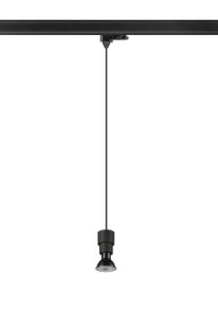 Preview: PURI 2.0 Basic, 3~ Pendelleuchte, GU10, Pendellänge 200 cm, 1x max. 6 W, schwarz