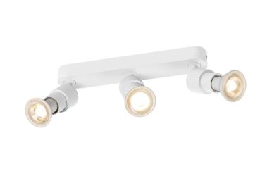 PURI 2.0 Basic, Wand- und Deckenaufbauleuchte, long, rund, 3 x max. 6 W GU10, weiß