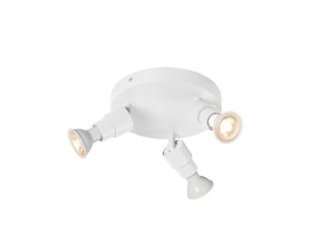 PURI 2.0 Basic, Wand- und Deckenaufbauleuchte, rund, 3 x max. 6 W GU10, weiß