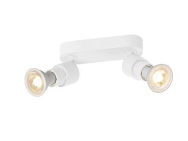 PURI 2.0 Basic, Wand- und Deckenaufbauleuchte, 2 x max. 6 W GU10, weiß