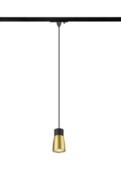 PURI 2.0 Dome, 1~ Pendelleuchte, GU10, Pendellänge 200 cm, 1x max. 6 W, schwarz / gold