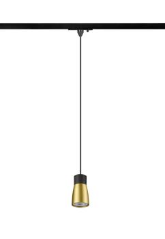 Preview: PURI 2.0 Dome, 1~ Pendelleuchte, GU10, Pendellänge 200 cm, 1x max. 6 W, schwarz / gold