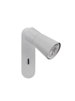 Preview: PURI 2.0 Cone, Wand- und Deckenaufbauleuchte, Schalter, rechteckig, 1x max. 6 W GU10, grau