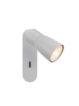 PURI 2.0 Dome, Wand- und Deckenaufbauleuchte, Schalter, rechteckig, 1x max. 6 W GU10, grau