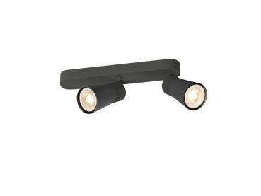 PURI 2.0 Cone, Wand- und Deckenaufbauleuchte, asymmetrisch, 2 x max. 6 W GU10, schwarz