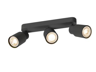 PURI 2.0 Tube, Wand- und Deckenaufbauleuchte, long, 3 x max. 6 W GU10, schwarz