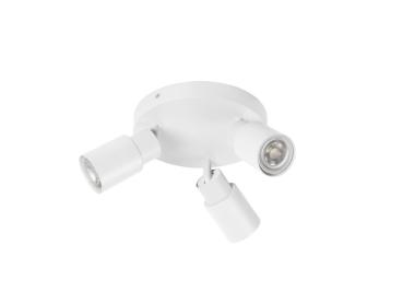 Preview: PURI 2.0 Tube, Wand- und Deckenaufbauleuchte, rund, 3 x max. 6 W GU10, weiß