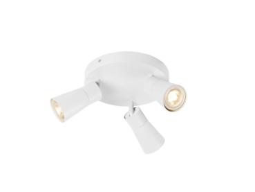 PURI 2.0 Cone, Wand- und Deckenaufbauleuchte, rund, 3 x max. 6 W GU10, weiß