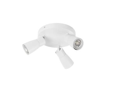 Preview: PURI 2.0 Dome, Wand- und Deckenaufbauleuchte, rund, 3 x max. 6 W GU10, weiß