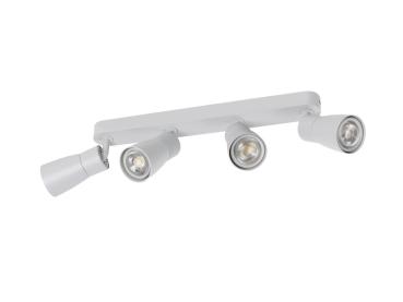 Preview: PURI 2.0 Dome, Wand- und Deckenaufbauleuchte, long, 4 x max. 6 W GU10, grau