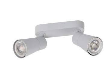 Preview: PURI 2.0 Cone, Wand- und Deckenaufbauleuchte, long, 2 x max. 6 W GU10, grau