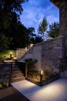 RASTERLYS POLE 70, Stehleuchte, 2700/3000 K, IP65, rechteckig, anthrazit