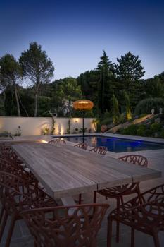 ADEGAN, Outdoor Stehleuchte, Solar, 2200 K, IP65, braun