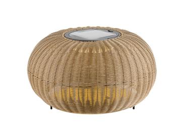 ADEGAN, Outdoor Stehleuchte, flat, Solar, 2200 K, IP65, braun