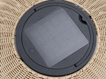 Preview: ADEGAN, Outdoor Stehleuchte, flat, Solar, 2200 K, IP65, braun