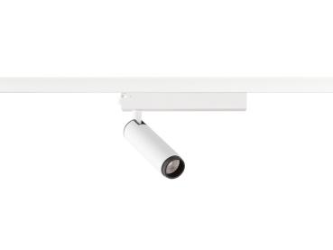 GRIP! S, 1~ Spot, zylindrisch, 2000-3000 K, 11 W, Dim-to-Warm, PHASE, 29°, weiß / schwarz