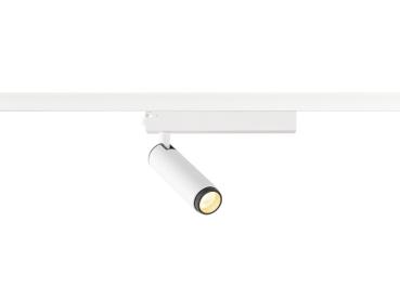 GRIP! S, 1~ Spot, zylindrisch, 2000-3000 K, 11 W, Dim-to-Warm, PHASE, 29°, weiß / schwarz