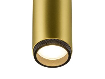 Preview: GRIP! M, 1~ Spot, zylindrisch, 2700 K, 20 W, PHASE, 42°, gold / schwarz