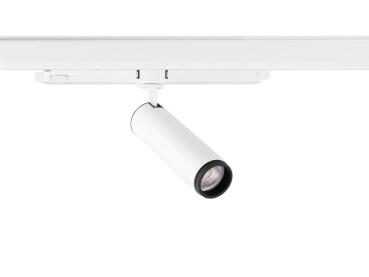 GRIP! M, 3~ Spot, zylindrisch, 2000-3000 K, 15 W, DALI, Dim-to-Warm, Touch, 42°, weiß / schwarz