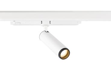 GRIP! M, 3~ Spot, zylindrisch, 2000-3000 K, 15 W, DALI, Dim-to-Warm, Touch, 42°, weiß / schwarz