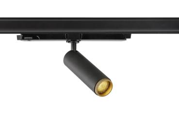 GRIP! M, 3~ Spot, zylindrisch, 2000-3000 K, 15 W, DALI, Dim-to-Warm, Touch, 42°, schwarz / gold