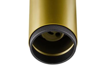 Preview: GRIP! L, 1~ Spot, zylindrisch, GU10, 1x max. 6 W, gold / schwarz