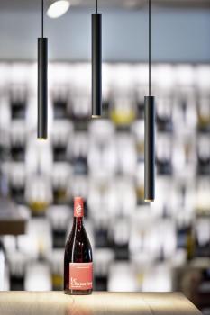 GRIP! S, 48V Pendelleuchte, Pendellänge 200 cm, 2700 K, 29°, DALI, schwarz / gold