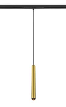 GRIP! S, 48V Pendelleuchte, Pendellänge 200 cm, 2700 K, 29°, DALI, gold / schwarz