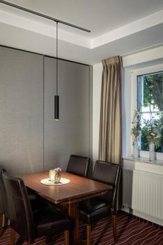 GRIP! L, 1~ Pendelleuchte, GU10, Pendellänge 200 cm, 1x max. 6 W, schwarz / gold