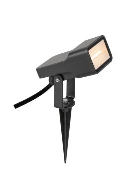 Preview: SYNA WIDE, Erdspiessleuchte, 2200 K, 115°, IP65, eckig, schwarz