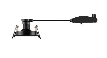 Preview: NEW TRIA® 155, Deckeneinbauleuchte, quadratisch, 2 x GU10, zweiflammig, schwarz