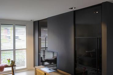 NEW TRIA® 155, Deckeneinbauleuchte, quadratisch, 2 x GU10, zweiflammig, schwarz